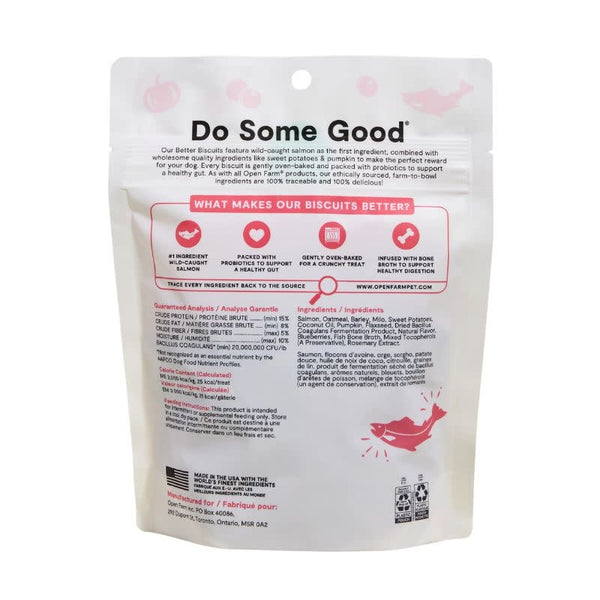 OPEN FARM Better Biscuits Salmon & Oatmeal Recipe 8OZ