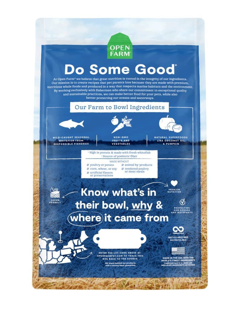 OPEN FARM Catch Of The Day Whitefish & Lentil Dry Dog Food