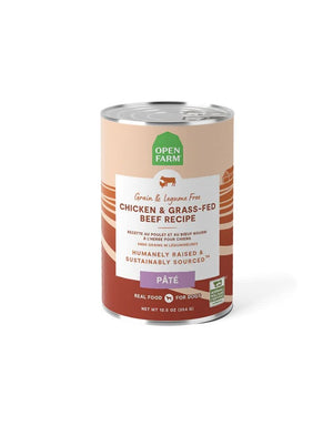 OPEN FARM Chicken and Beef Grain Free Dog Pate 12.5oz/Case 12