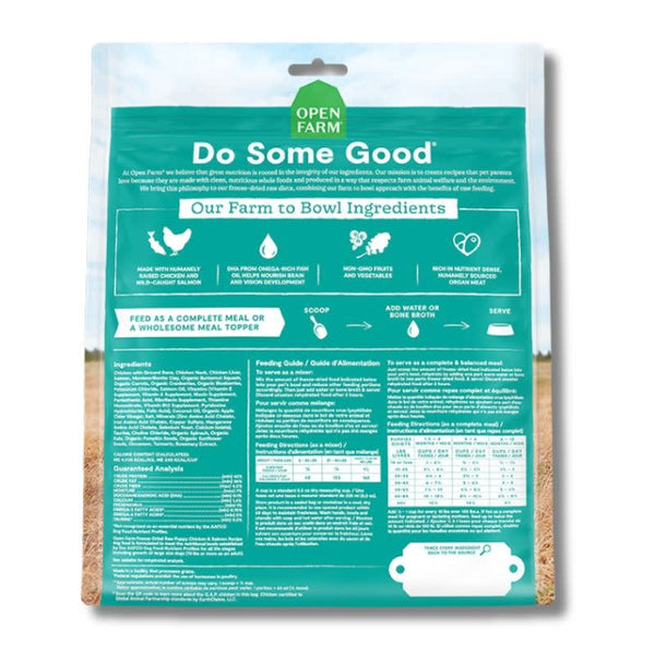 OPEN FARM Dog Freeze Dried Morsels Puppy Chicken & Salmon 13.5OZ