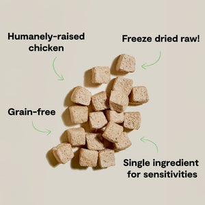 OPEN FARM Dog Freeze-Dried Treat Cubes Chicken 3OZ