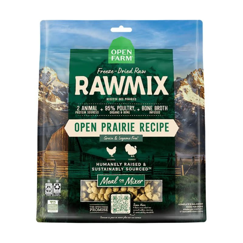 OPEN FARM Dog Grain Free Raw Mix Morsels Prairie 13.5OZ