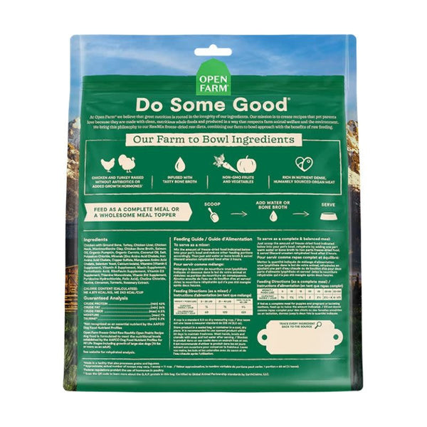 OPEN FARM Dog Grain Free Raw Mix Morsels Prairie 13.5OZ