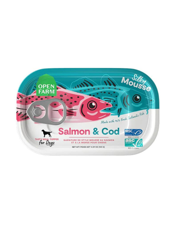 OPEN FARM Dog Salmon and Cod Topper 4.59 oz Case/12