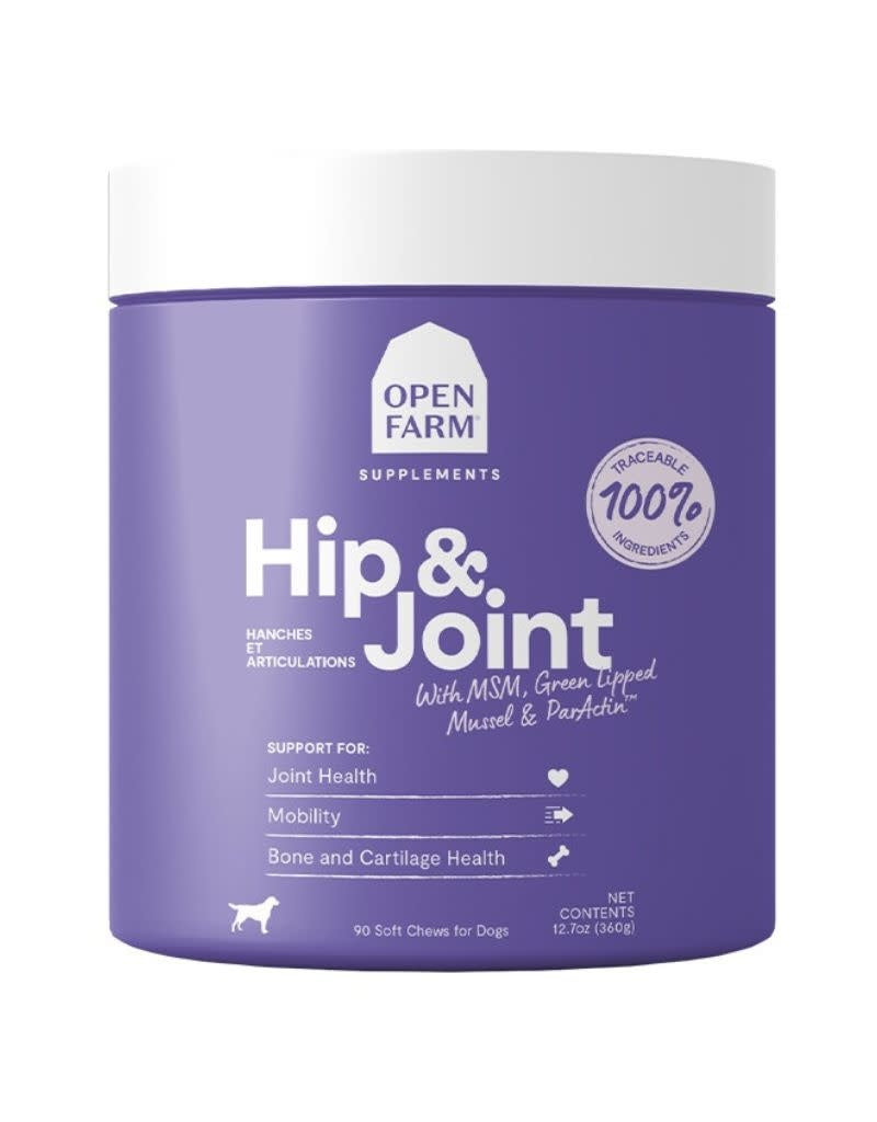 OPEN FARM Dog Supplement  Chews Hip and Joint 90CT