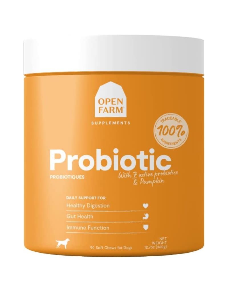 OPEN FARM Dog Supplement  Chews Probiotic 90CT