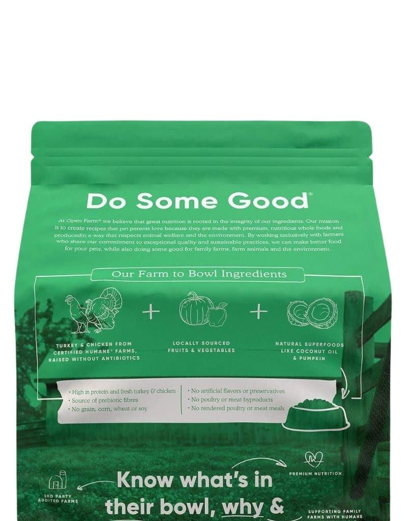 OPEN FARM Homestead Turkey & Chicken Dry Cat Food  8 LB