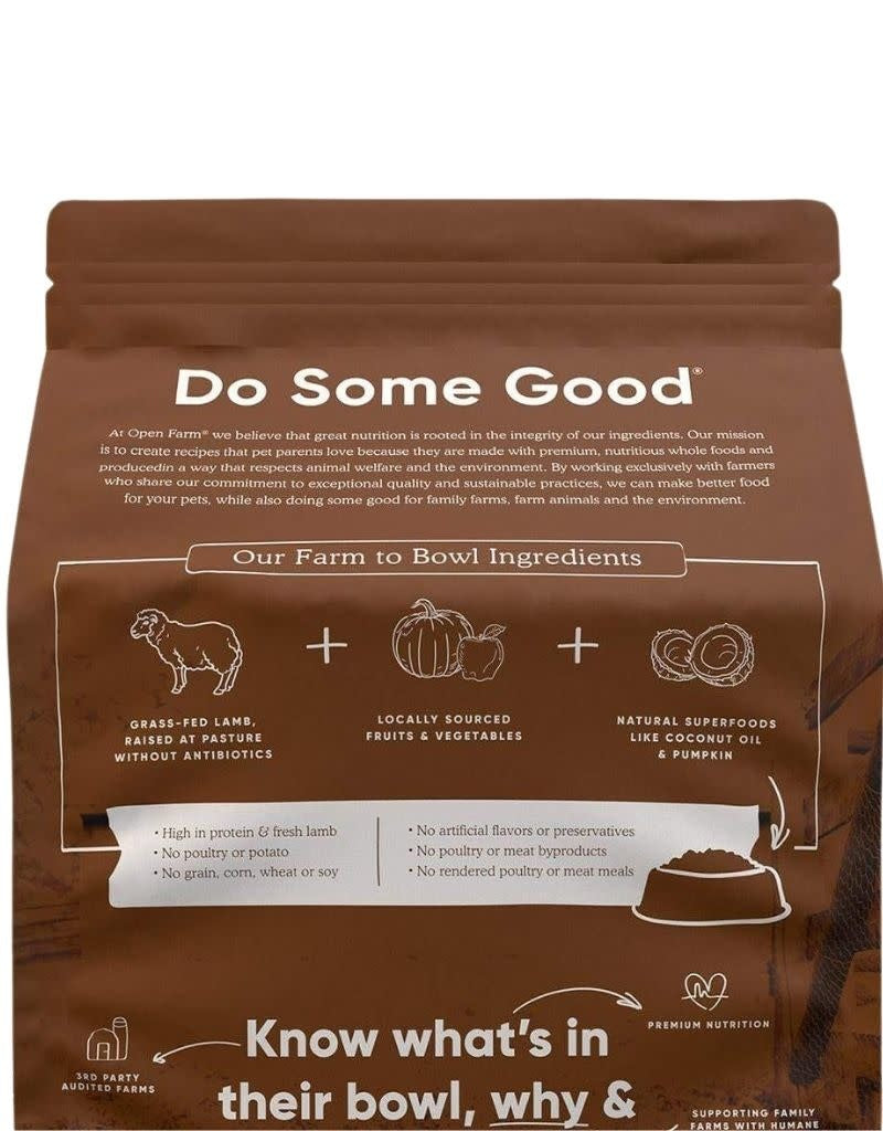 OPEN FARM Pastured Lamb Dry Cat Food  4 lb.