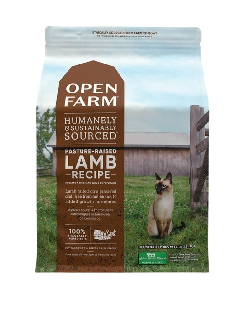 OPEN FARM Pastured Lamb Dry Cat Food  4 lb.