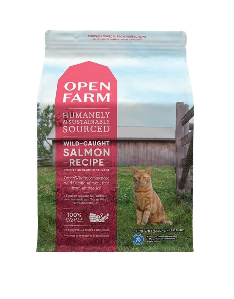OPEN FARM Wild Caught Salmon Dry Cat Food 4 LB