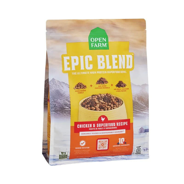 OPEN FARM Epic Blend Chicken & Superfood Dry Dog Food