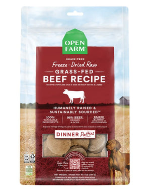 OPEN FARM Freezedried Dog Food Patties Grass Fed Beef