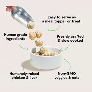 OPEN FARM Gently Cooked Meatballs Harvest Chicken Dog Food
