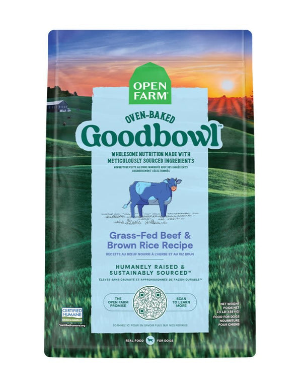 OPEN FARM Goodbowl Grass-Fed Beef & Brown Rice Dry Dog Food