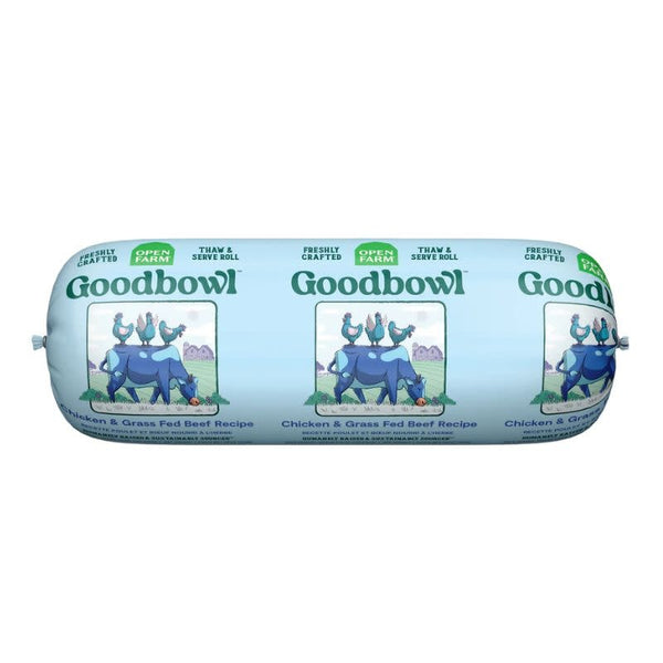 OPEN FARM Goodbowl Gently Cooked Chicken and Beef Dog Food Roll 28OZ