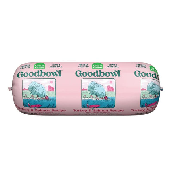 OPEN FARM GoodBowl Gently Cooked Turkey and Salmon Dog Food Roll 28OZ