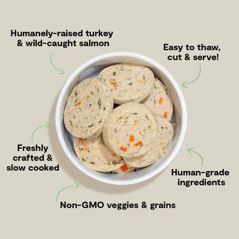 OPEN FARM GoodBowl Gently Cooked Turkey and Salmon Dog Food Roll 28OZ