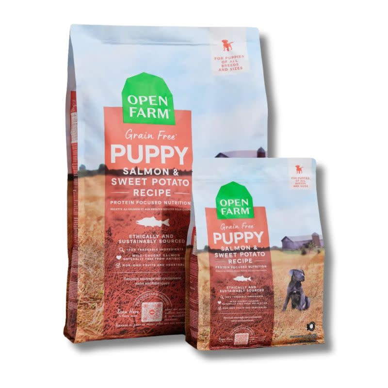 OPEN FARM Grain Free Puppy Salmon & Sweet Potato Dry Dog Food