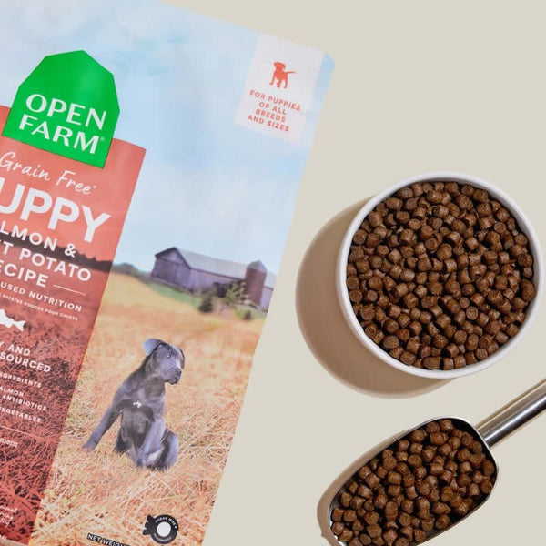 OPEN FARM Grain Free Puppy Salmon & Sweet Potato Dry Dog Food