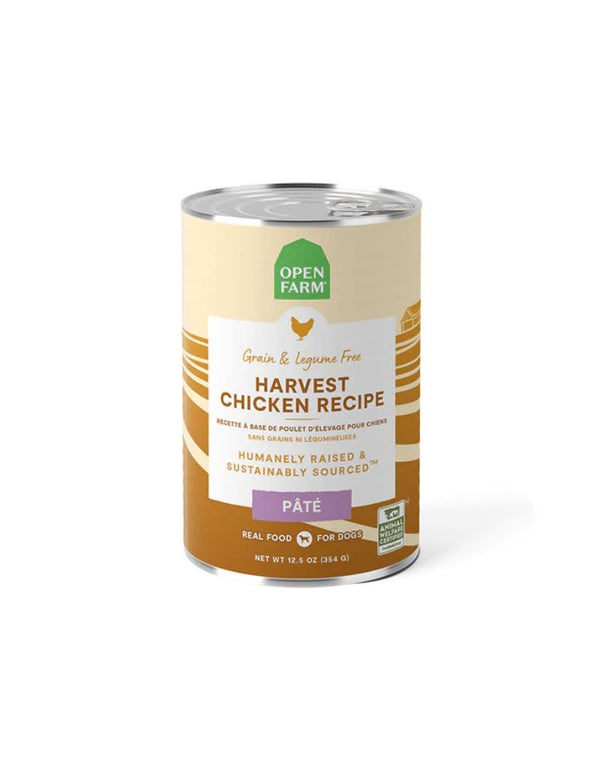 OPEN FARM Harvest Chicken Grain Free Dog Pate 12.5oz/Case 12