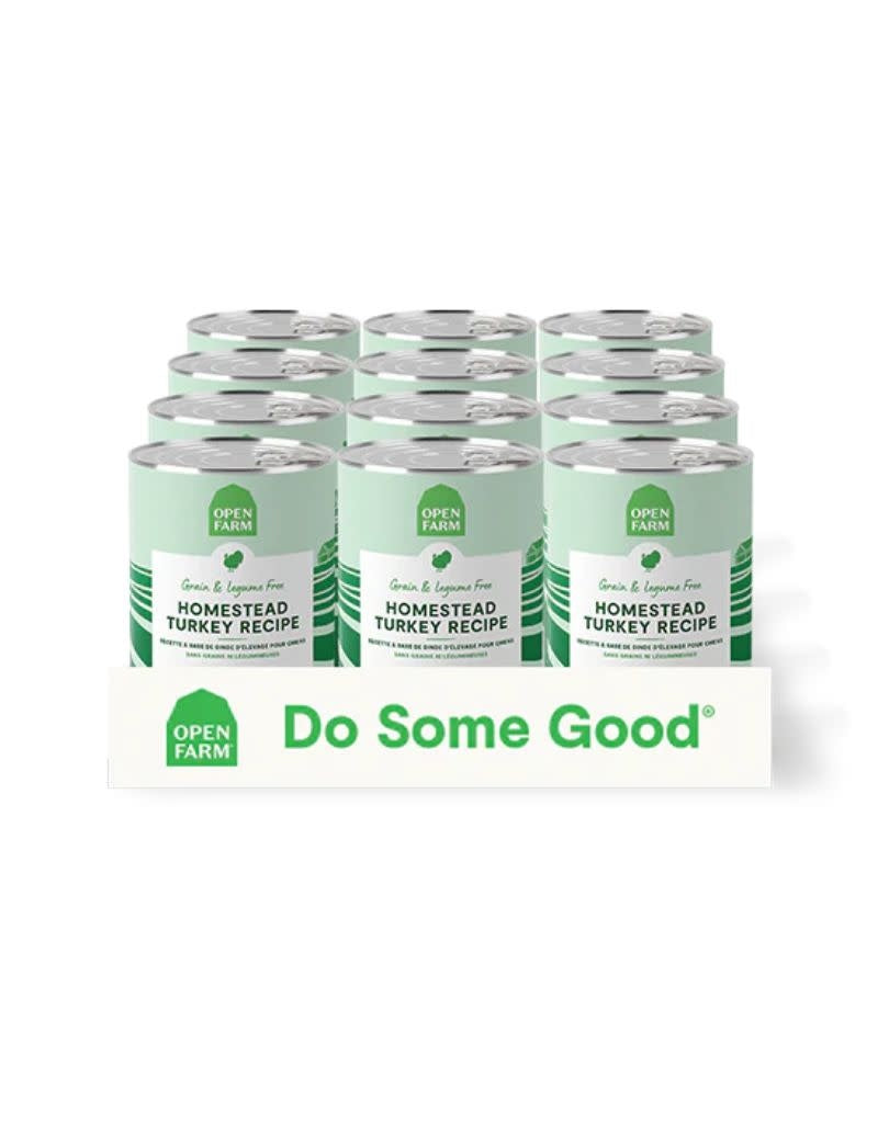 OPEN FARM Homestead Turkey Grain Free Dog Pate 12.5oz/Case 12