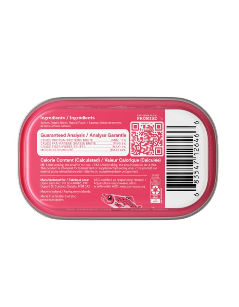 OPEN FARM Mousse Topper for Cats Salmon 3.17OZ Case/17