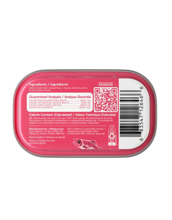 OPEN FARM Mousse Topper for Cats Salmon 3.17OZ Case/17