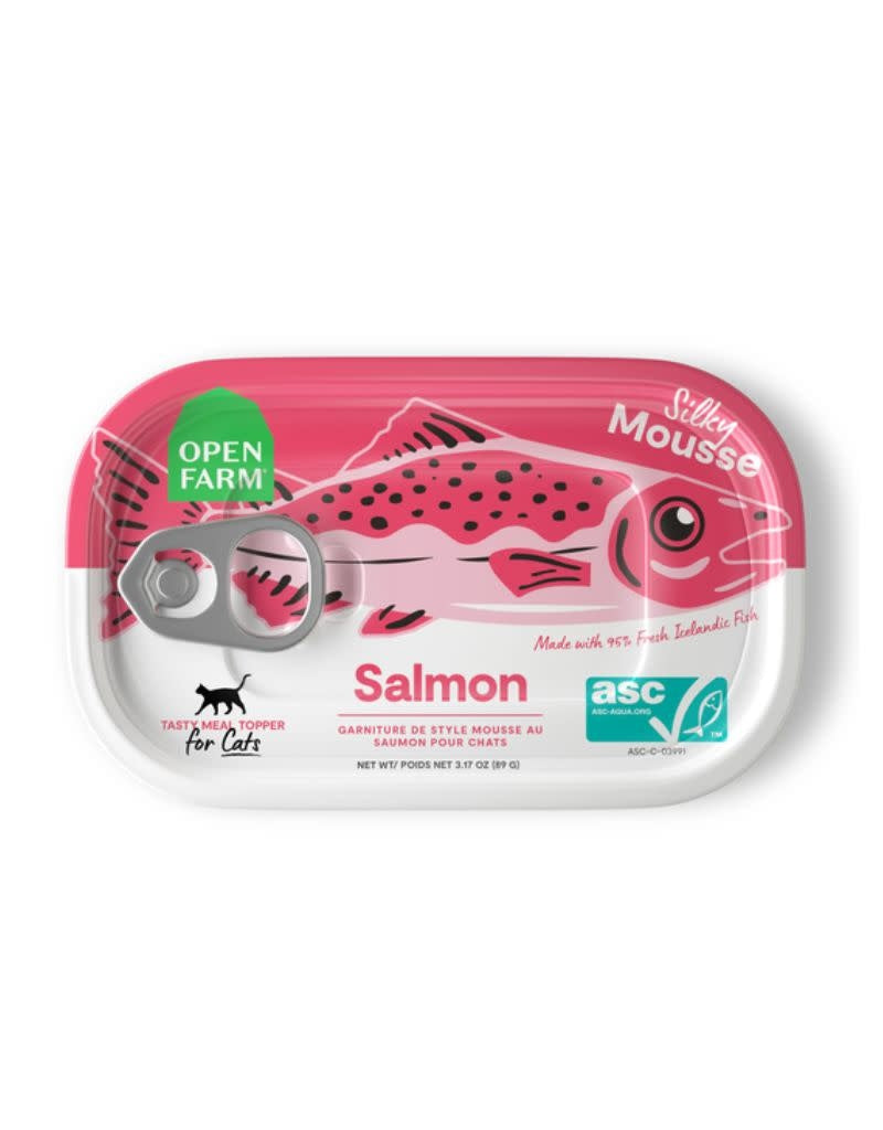 OPEN FARM Mousse Topper for Cats Salmon 3.17OZ Case/17
