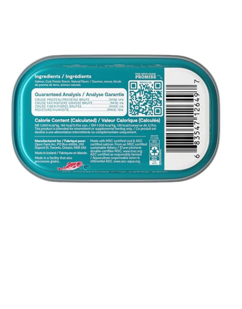 OPEN FARM Mousse Topper for Cats Salmon & Cod 3.17OZ Case/17