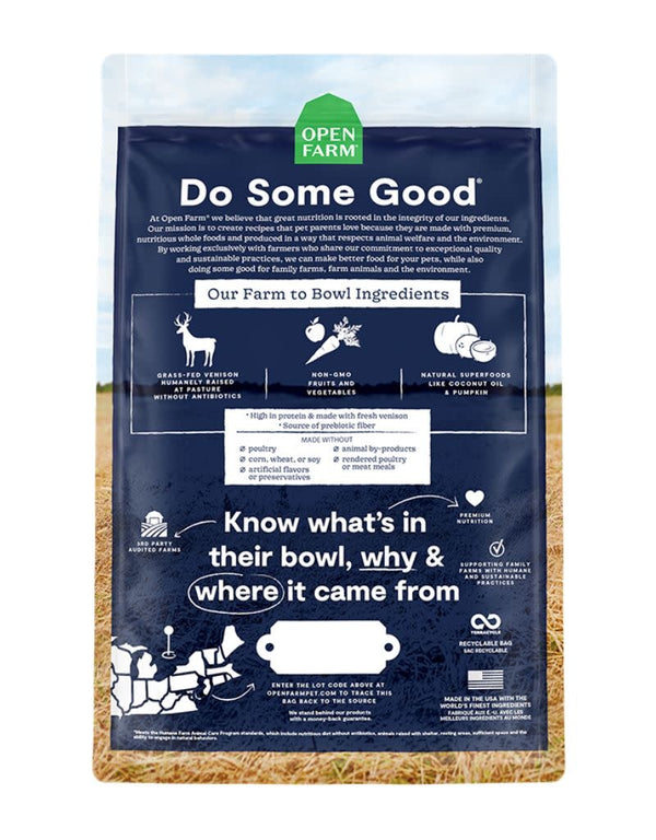 OPEN FARM New Zealand Venison Dry Dog Food