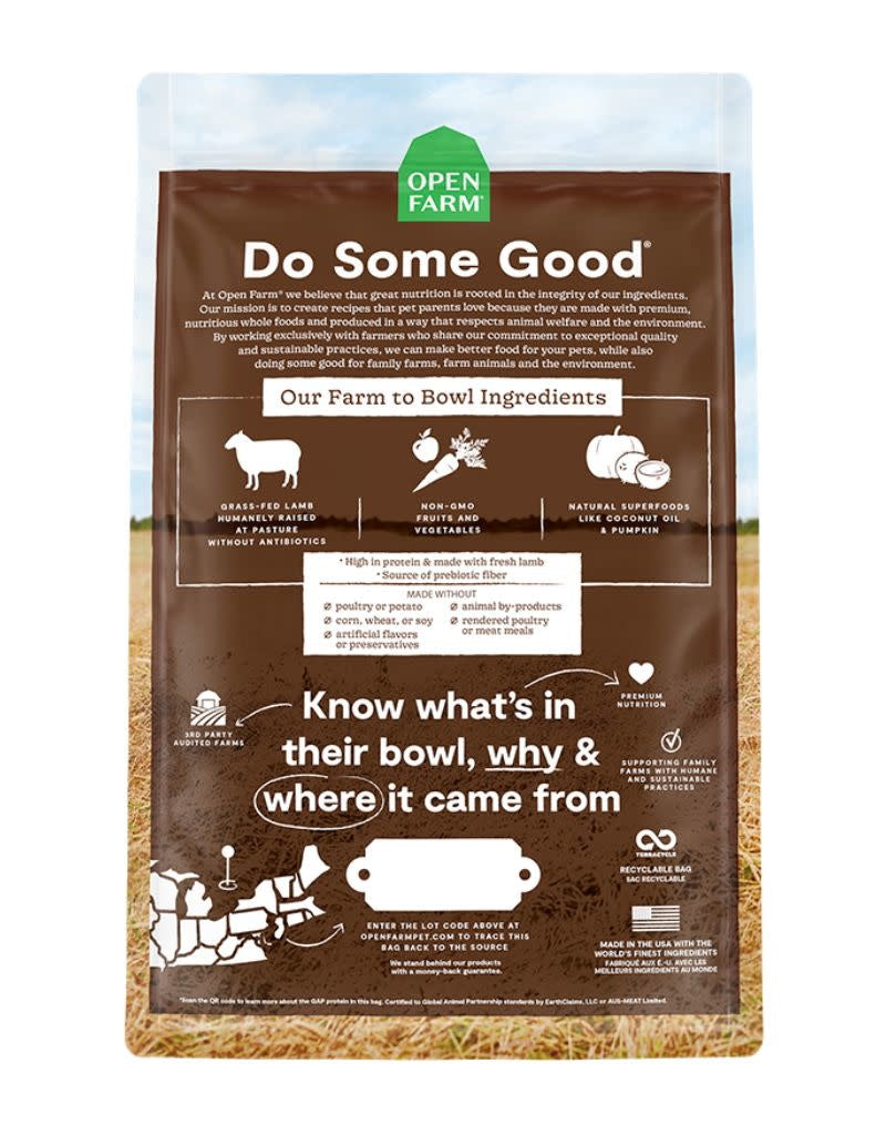 OPEN FARM Pastured Lamb Dry Dog Food