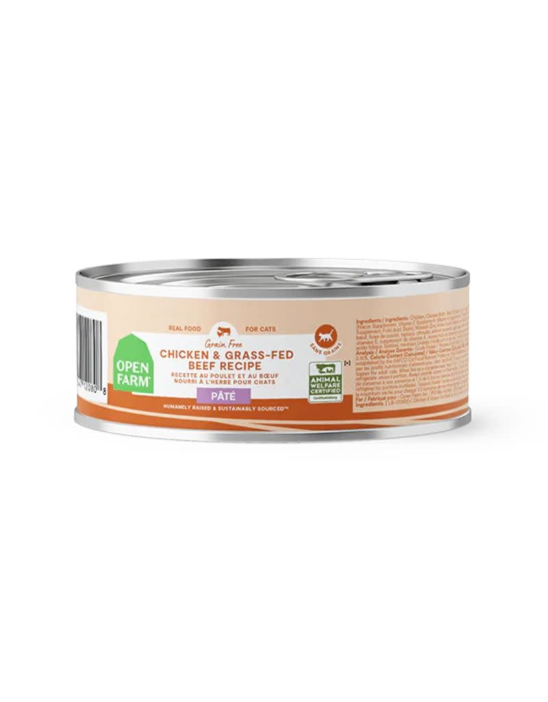 OPEN FARM Pate for Cats Chicken & Beef Recipe 2.8 OZ Case/18