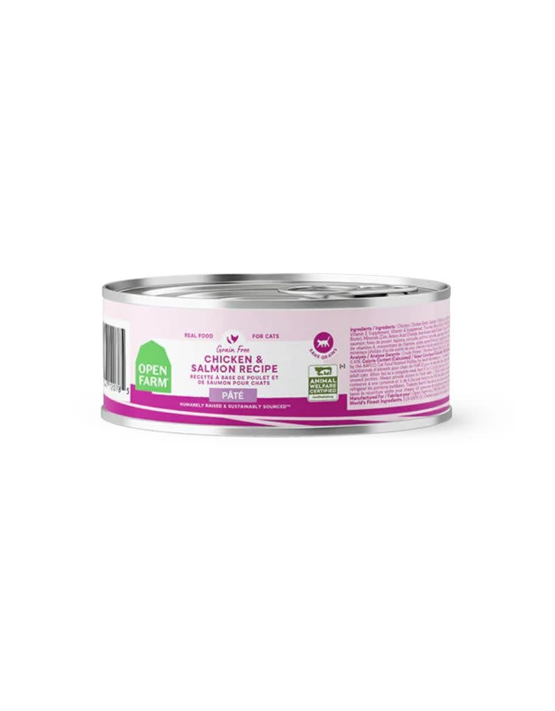 OPEN FARM Pate for Cats Chicken & Salmon Recipe 5.3 OZ Case/12