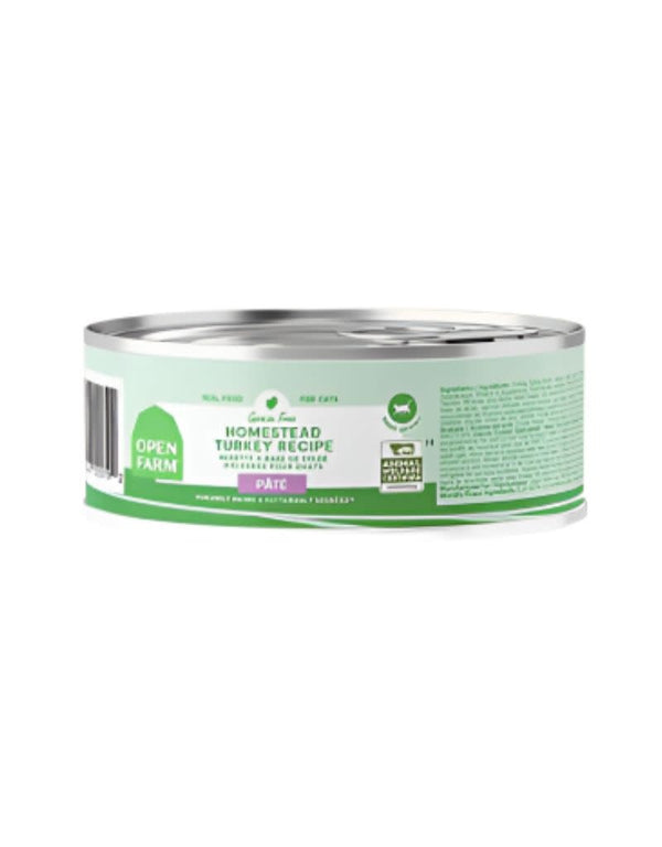 OPEN FARM Pate for Cats Homestead Turkey Recipe 2.8OZ Case/18