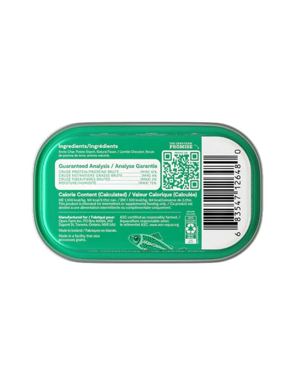 OPEN FARM Mousse Topper for Cats Arctic Char 3.17OZ Case/17