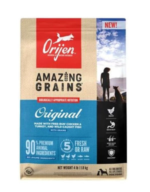 ORIJEN Amazing Grains Original Dog Food 4lb