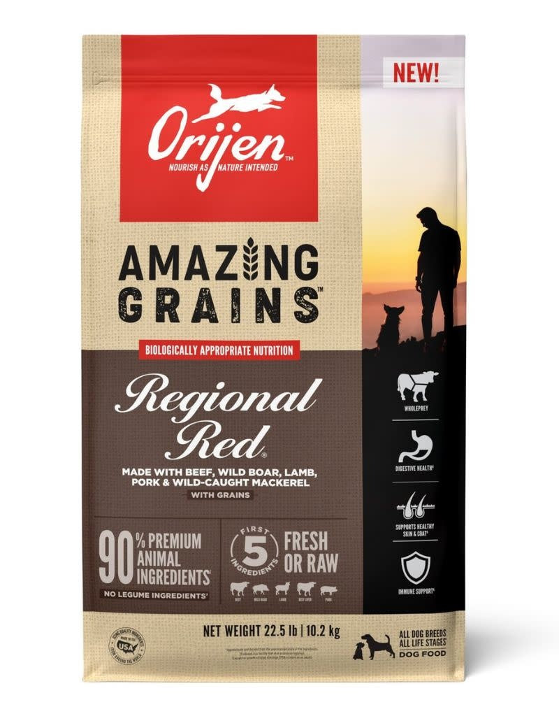 ORIJEN Amazing Grains Regional Red Dog Food 22.5lb