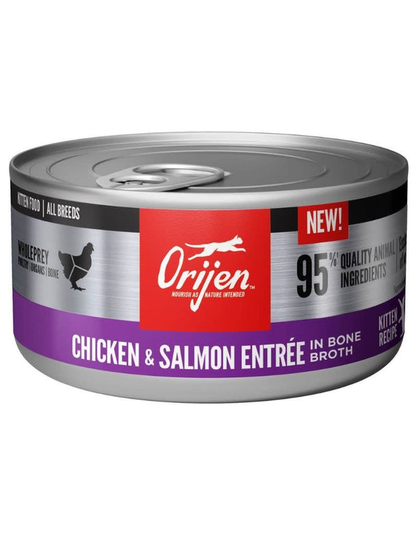 ORIJEN Chicken and Salmon Entree Kitten Wet Canned Food 3oz