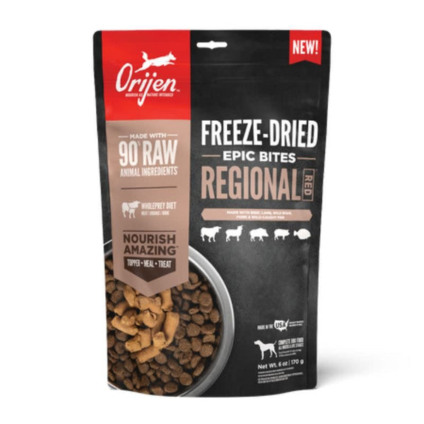 ORIJEN Regional Red Freezedried Dog Epic Bites 6 oz.