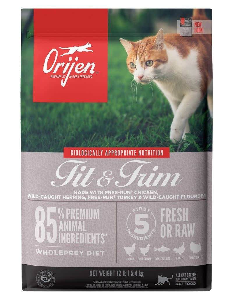 ORIJEN USA Fit and Trim Grain-Free Dry Cat Food 12 lb.