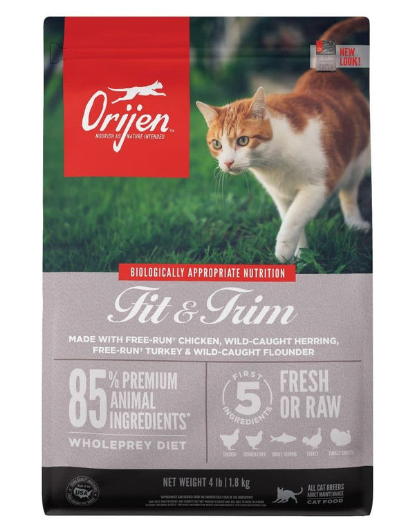 ORIJEN USA Fit and Trim Grain-Free Dry Cat Food 4 lb.