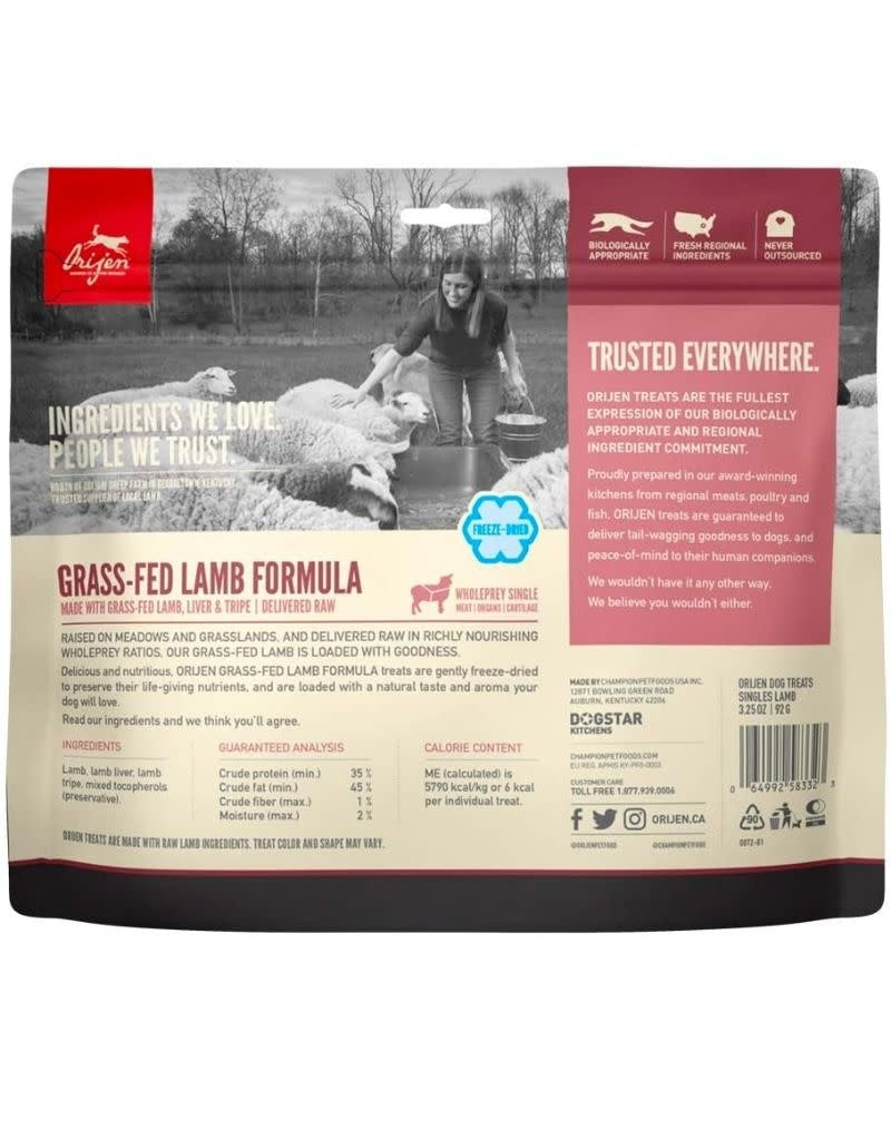 ORIJEN Freezedried Grass Fed Lamb Dog Treat