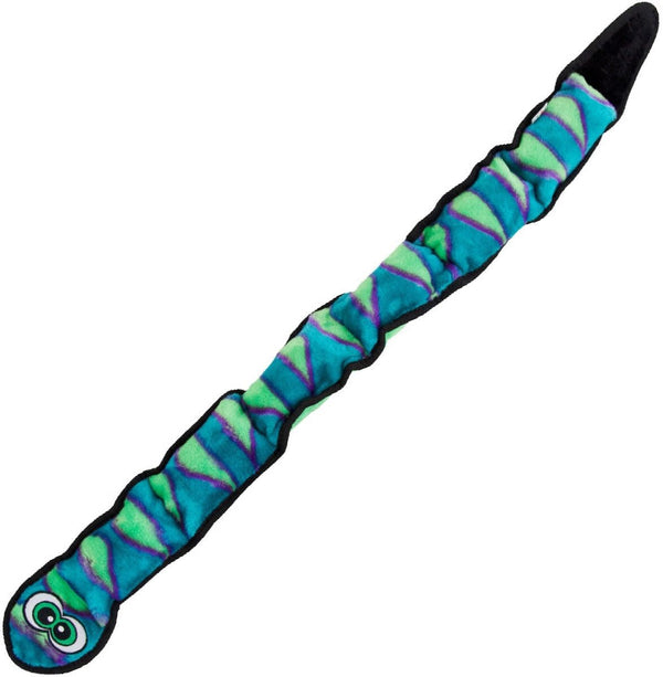 OUTWARD HOUND Invincible Snake Dog Toy Blue