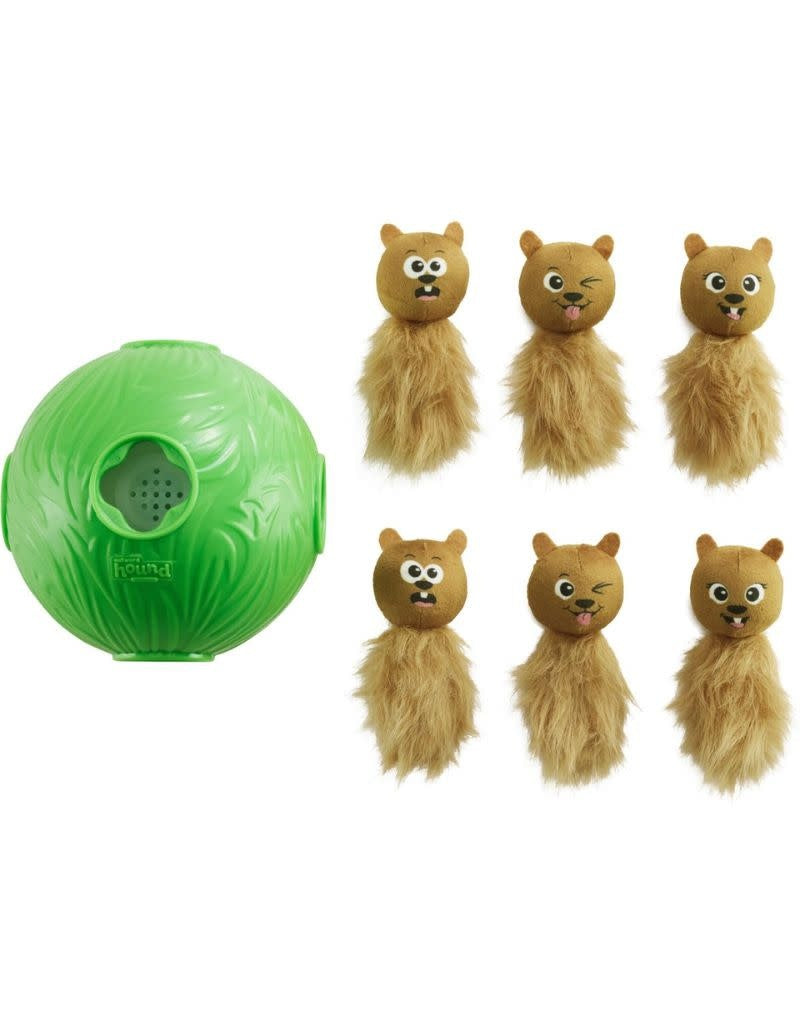 OUTWARD HOUND Snuffle N Treat Ball Puzzle Green