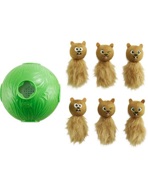 OUTWARD HOUND Snuffle N Treat Ball Puzzle Green