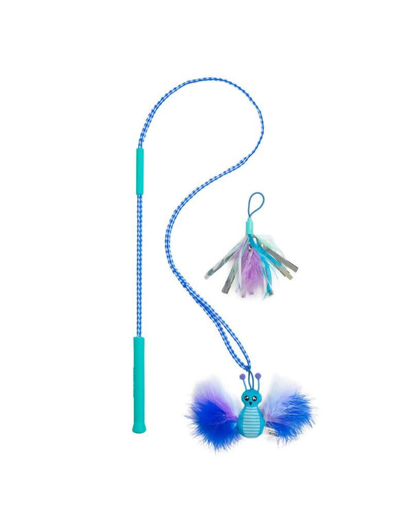 OUTWARD HOUND Tail Teaser Air Prey Interactive Cat Wand