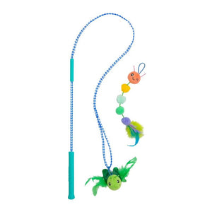 OUTWARD HOUND Tail Teaser Ground Prey Interactive Cat Wand