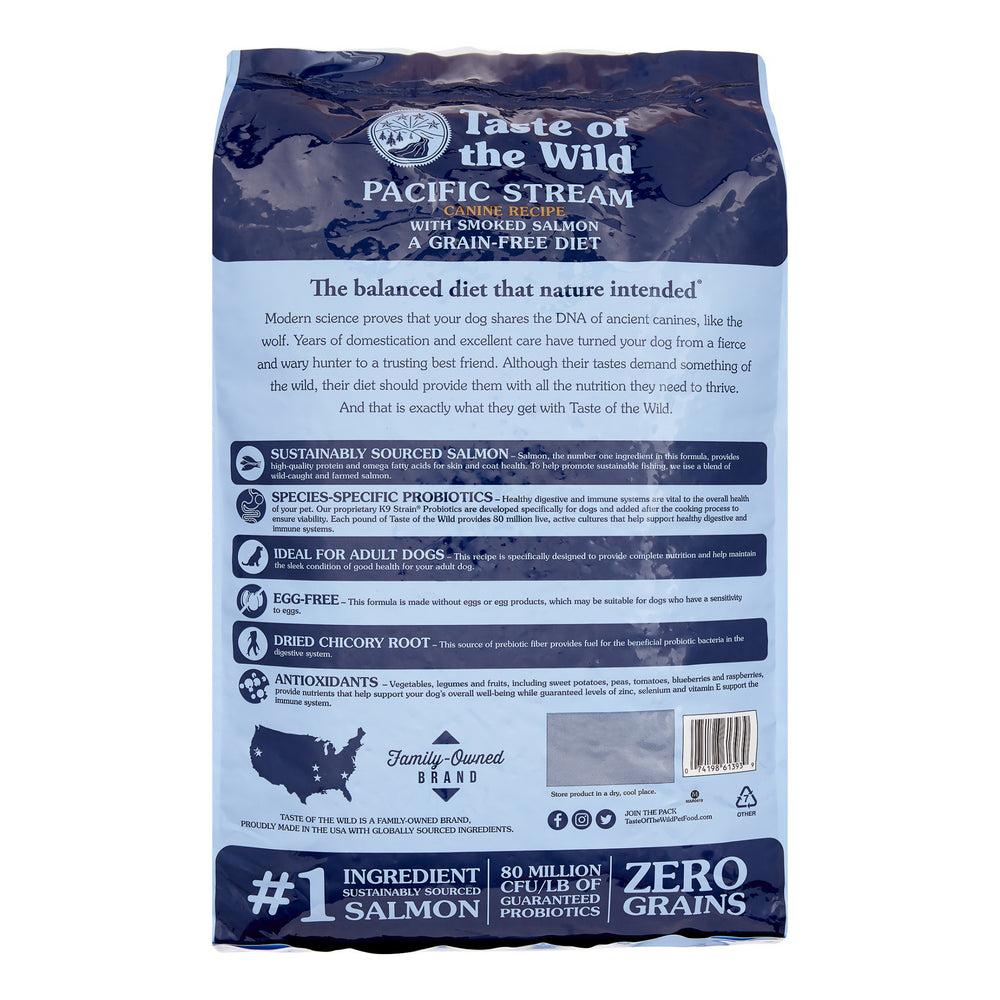 TASTE OF THE WILD Pacific Stream Grain-Free Dry Dog Food