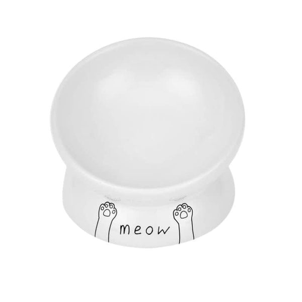 PARK LIFE Meow Elevated Ceramic Cat Dish