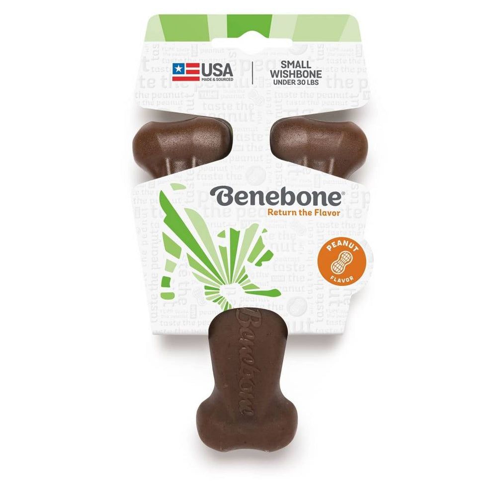 BENEBONE Peanut Butter Wishbone Dog Chew